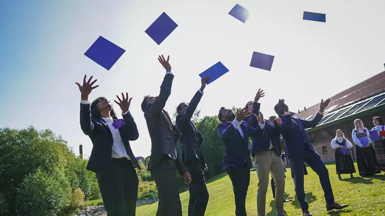 Photo from the doctoral ceremony in Bø, 2020.